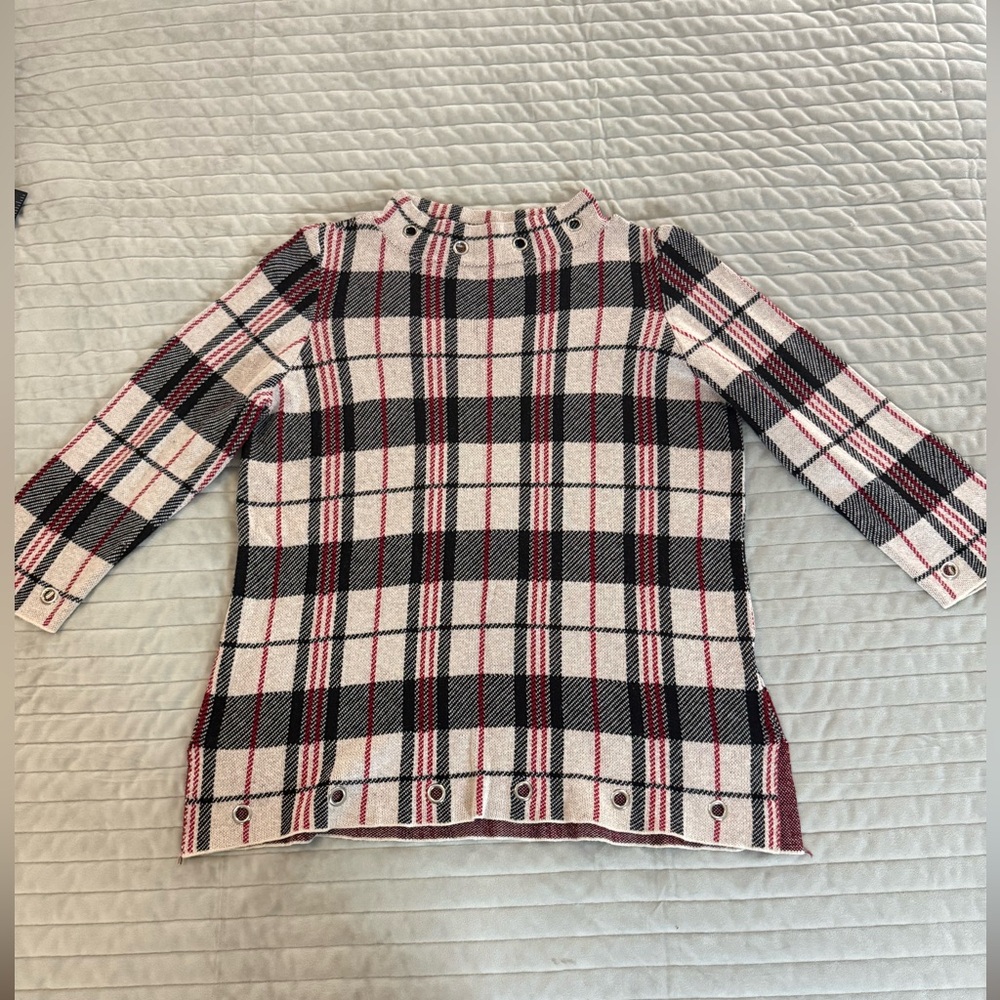 Belldini Plaid Cowl Neck Sweater - Size L